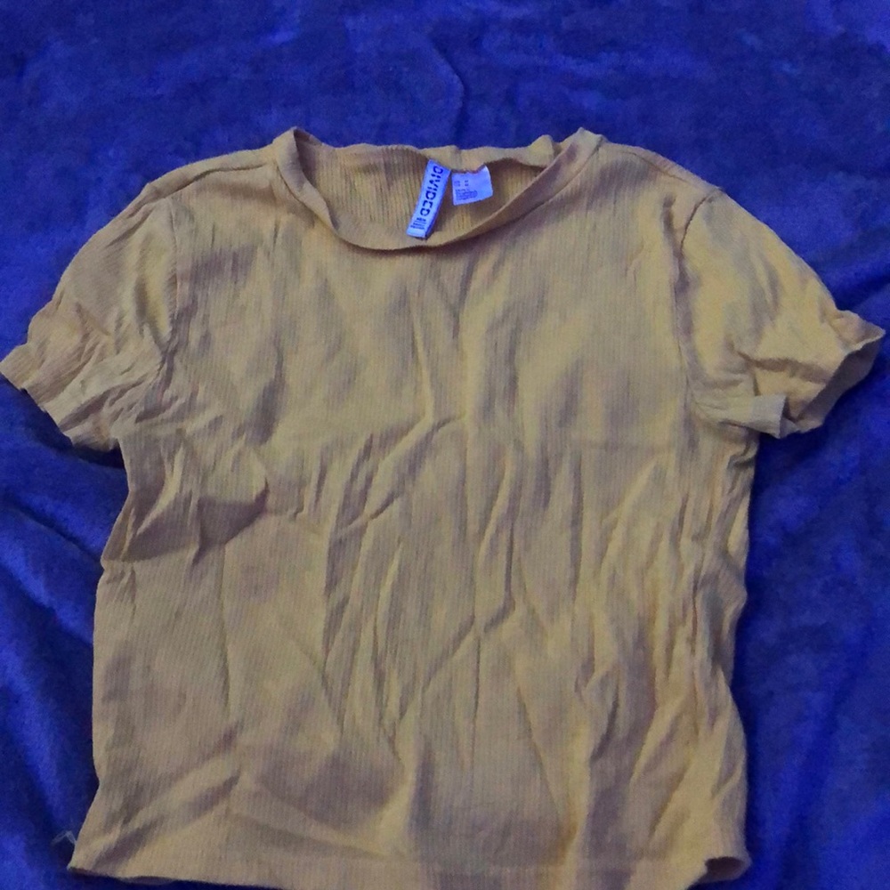 DIVIDED Yellow Crop Top